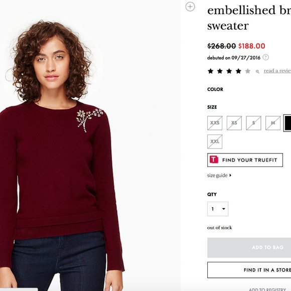 Kate Spade sweater as seen on tv M NWT - Picture 5 of 10